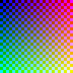 A sample bitmap image of shifting colors.